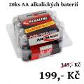 AKCE - 20ks alkalických baterií za neuvěřitelných 199,- Kč